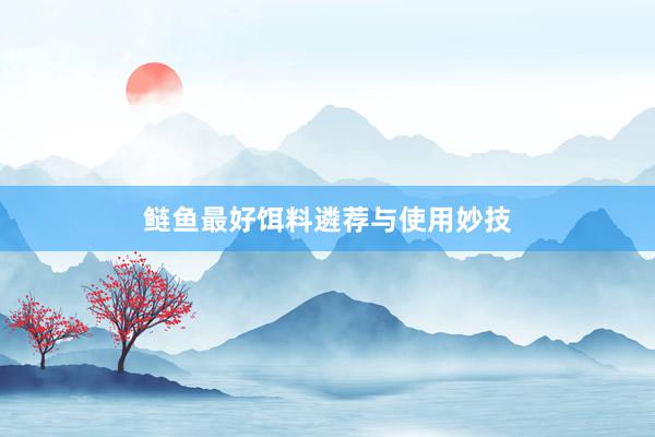 鲢鱼最好饵料遴荐与使用妙技